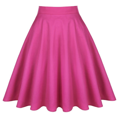 When We Retro Daisy Floral Printed Women Yellow Skirt VD0020 Vintage Casual High Waist A Line jupe femme Flare Summer Skirts